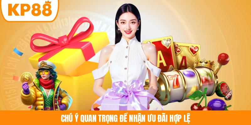 Chú ý quan trọng để nhận ưu đãi hợp lệ